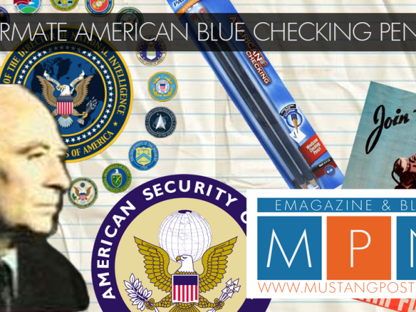 PaperMate American Blue Wood Case Checking Pencil
